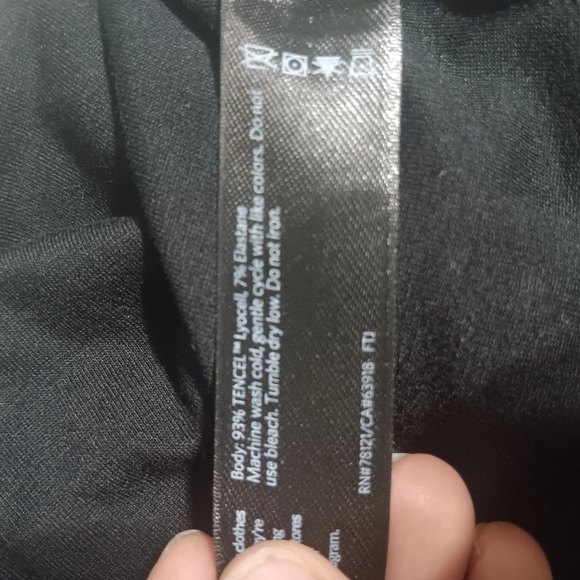 Eileen Fisher Black Sleeveless Jumpsuit 93% Tencel-lyocell, 7% Elastano - Picture 4 of 7